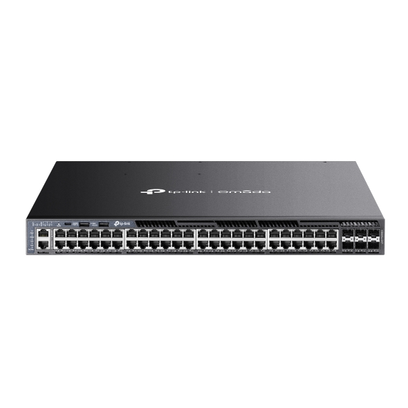 Omada SG6654XHP 48-Port Gigabit Stackable L3 Managed PoE+ Switch with 6 10G Slots 