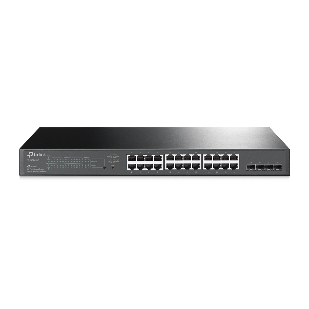 Omada SG2428P JetStream™ 28-Port Gigabit Smart Switch with 24-Port PoE+  