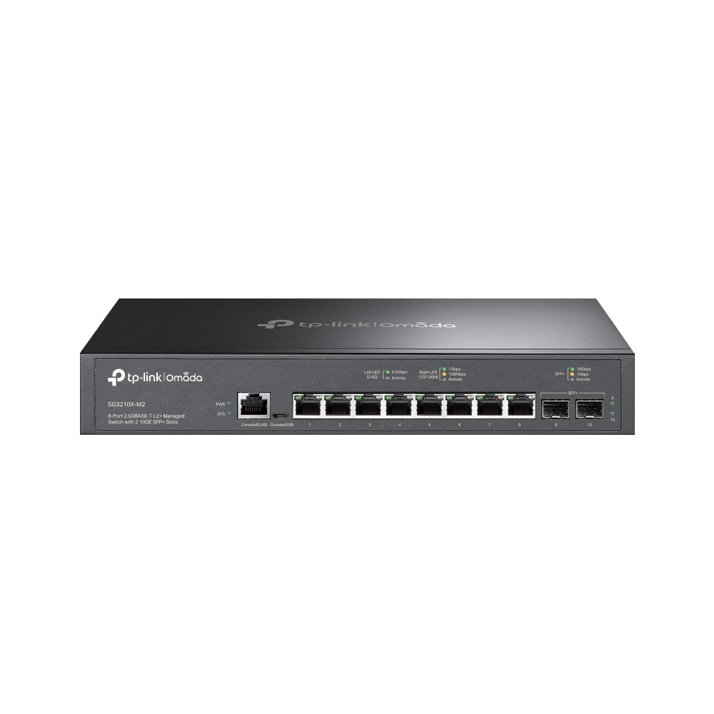 Omada SG3210X-M2 8-Port 2.5G L2+ Managed Switch 