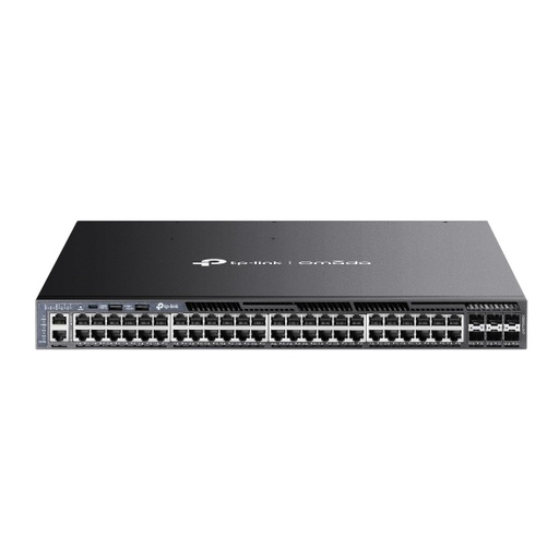 [SG6654XHP] Omada SG6654XHP 48-Port Gigabit Stackable L3 Managed PoE+ Switch with 6 10G Slots 